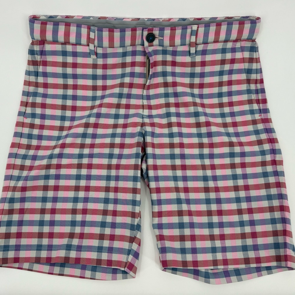 Tommy Bahama “Beach Driver” Check‎ Plaid Shorts Men’s Size 35 Multicolor Golf